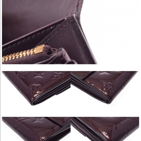CERTIFIED AUTHLV Amarante Mono.Vernis Sarah Wallet - Picture 6 of 8